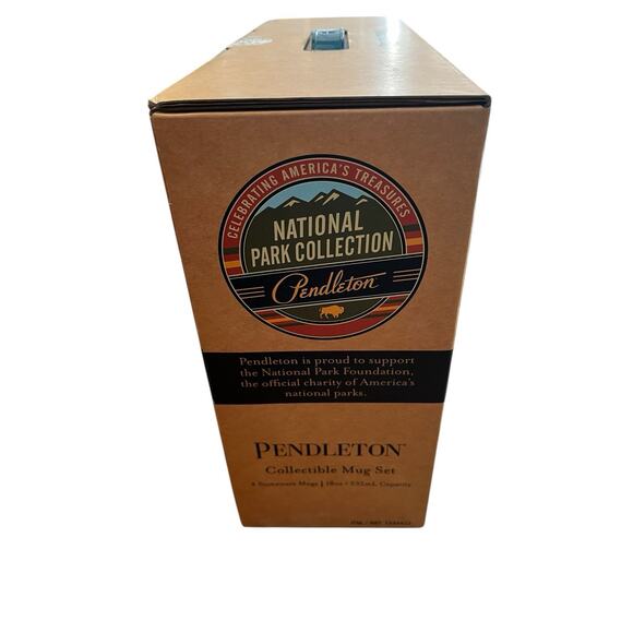 Pendleton X National Parks USA Collectible 18 oz Coffee Tea Mugs Set of 4 NEW - Picture 3 of 4